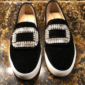 Karl Lagerfeld velvet sneakers